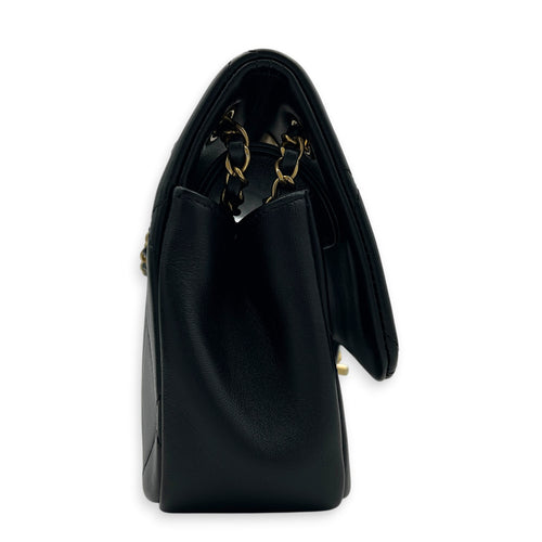 A Real Catch Black Crossbody Bag in Calfskin, Gold hardware
