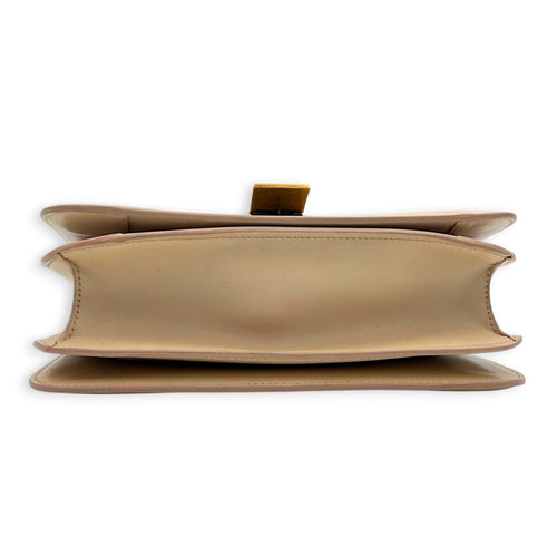 Box Crossbody Bag Beige in Box, Gold hardware