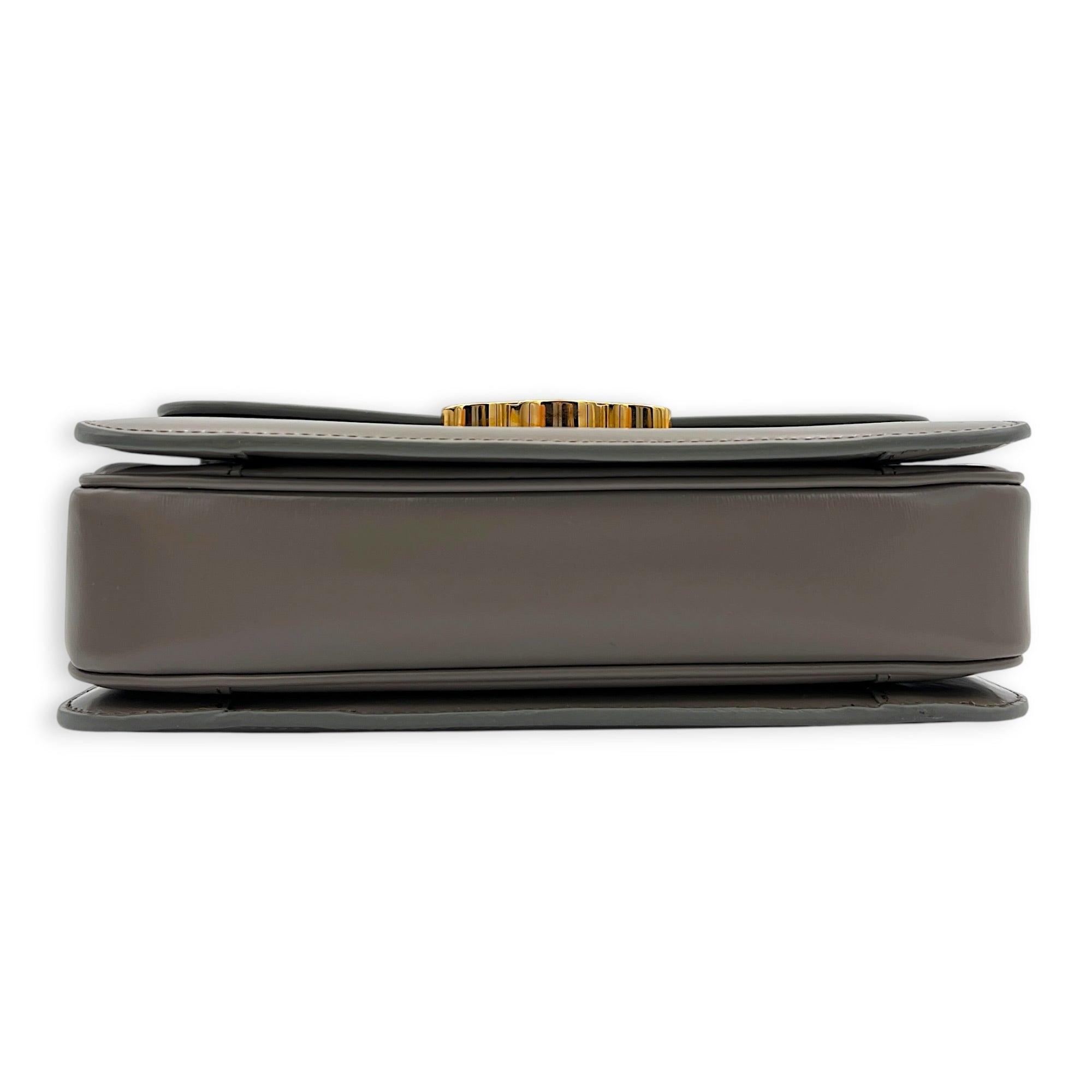 Triomphe Crossbody Bag Grey in Box, Gold hardware