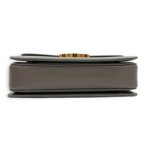 Triomphe Crossbody Bag Grey in Box, Gold hardware