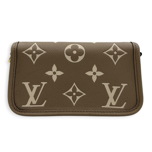 Diane Crossbody Bag Nano Beige in Empreinte Leather, Gold hardware