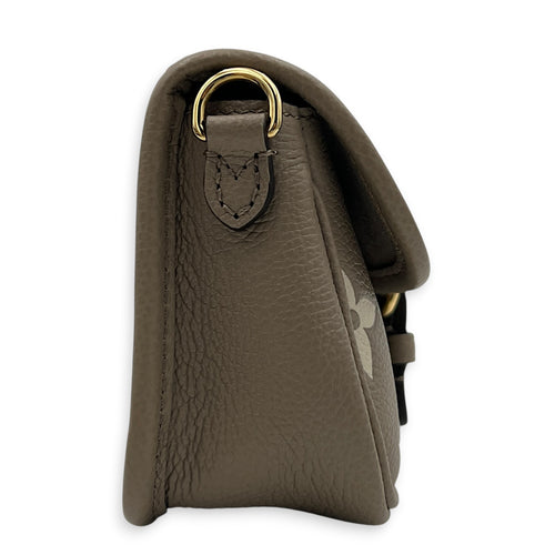 Diane Crossbody Bag Nano Beige in Empreinte Leather, Gold hardware