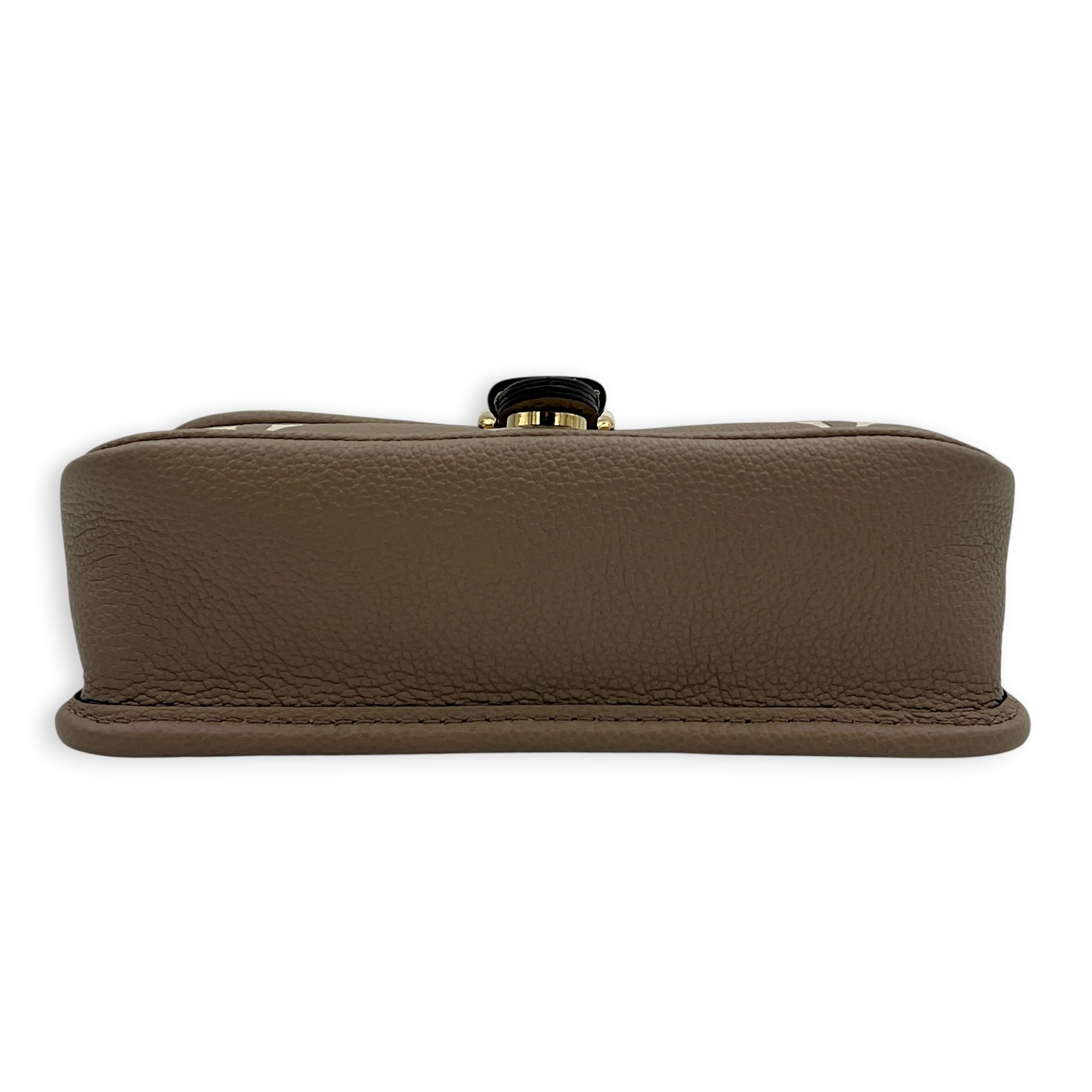 Diane Crossbody Bag Nano Beige in Empreinte Leather, Gold hardware