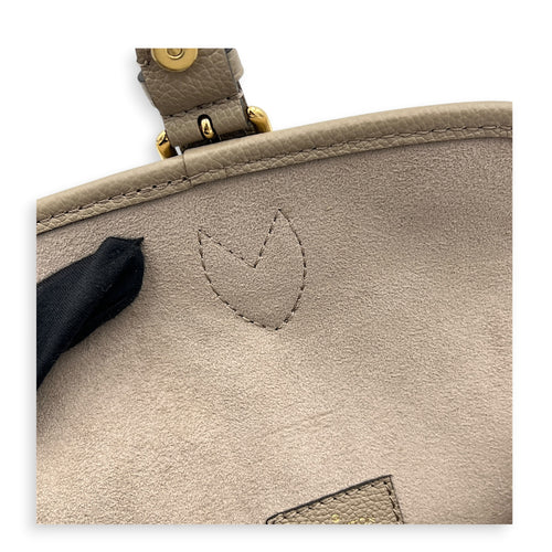 Diane Crossbody Bag Nano Beige in Empreinte Leather, Gold hardware