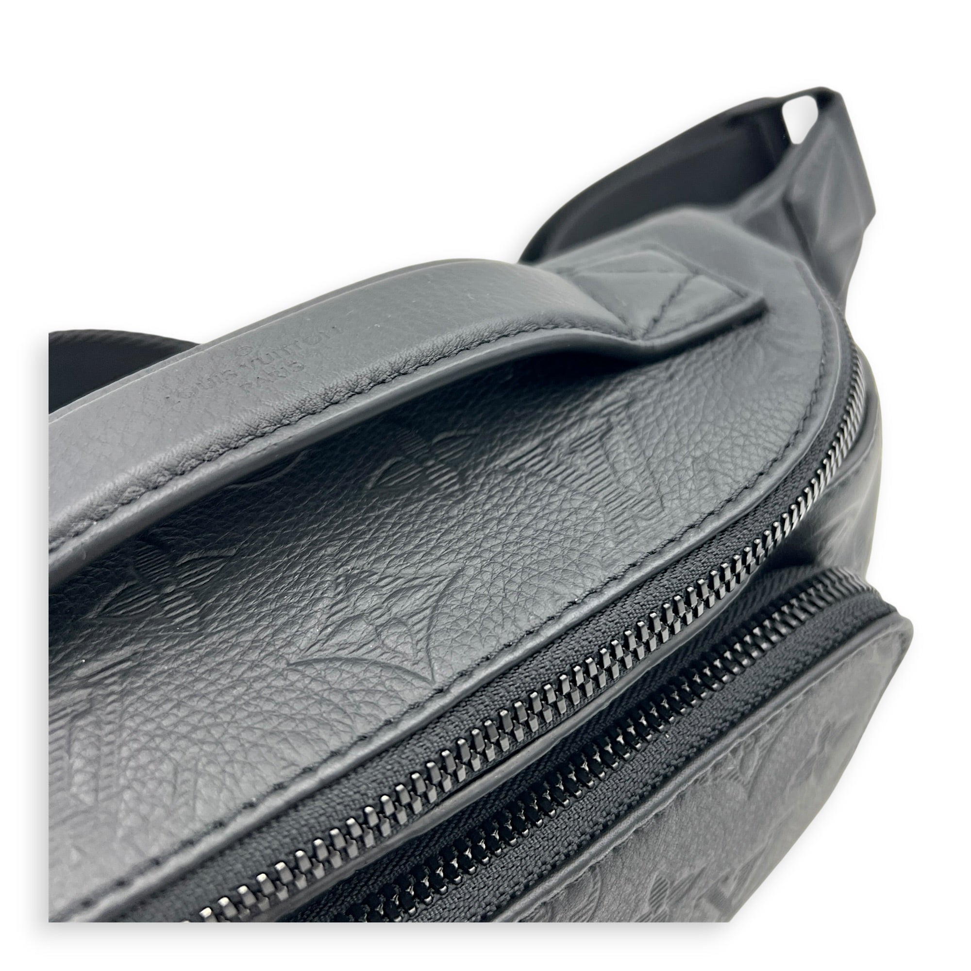 Rush Bumbag Belt Bag Black in Calfskin, Monochrome hardware