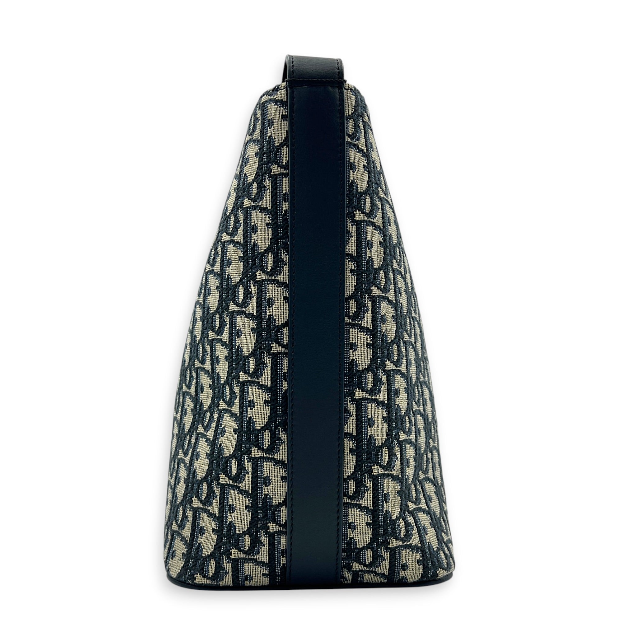 Diorstar Blue Bucket Bag in Jacquard, Gold hardware