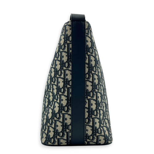 Diorstar Blue Bucket Bag in Jacquard, Gold hardware