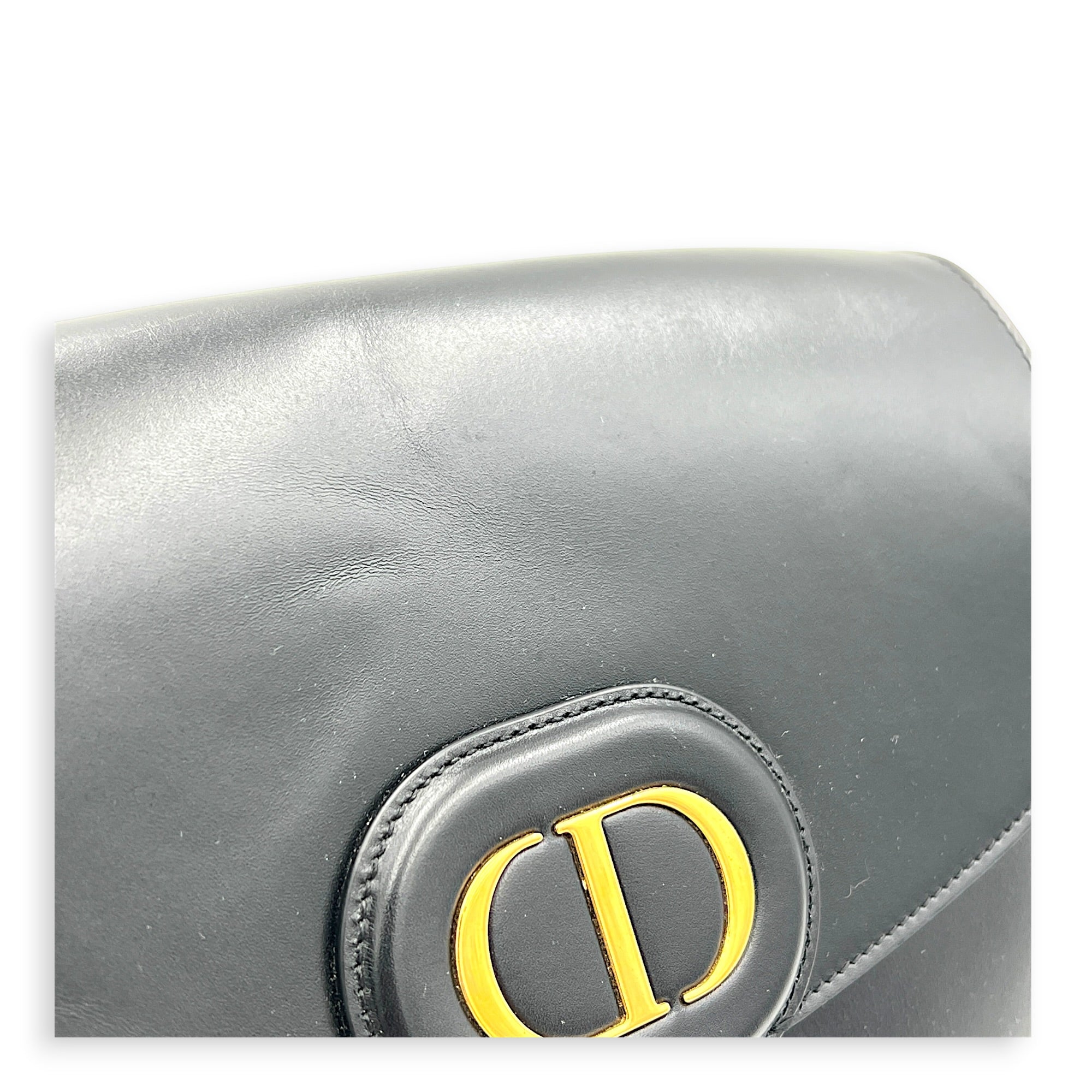 Bobby Crossbody Bag Black in Calfskin, Gold hardware