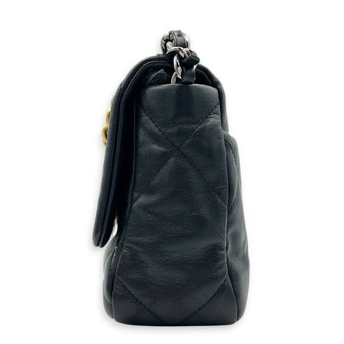 C19 Top Handle Bag Black in Calfskin, Mixed hardware