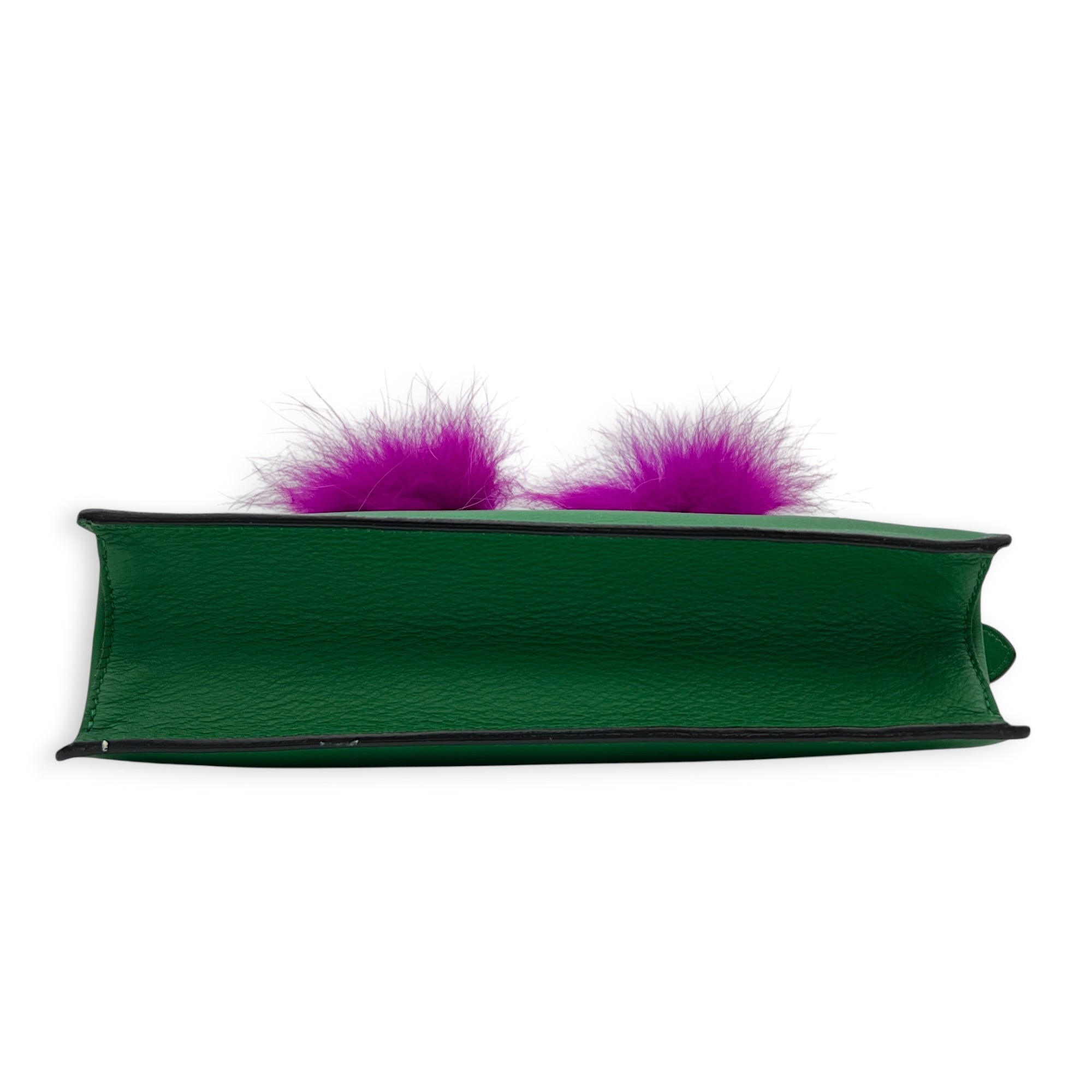 Monster Multi-colour Clutch in Calfskin, Gold hardware