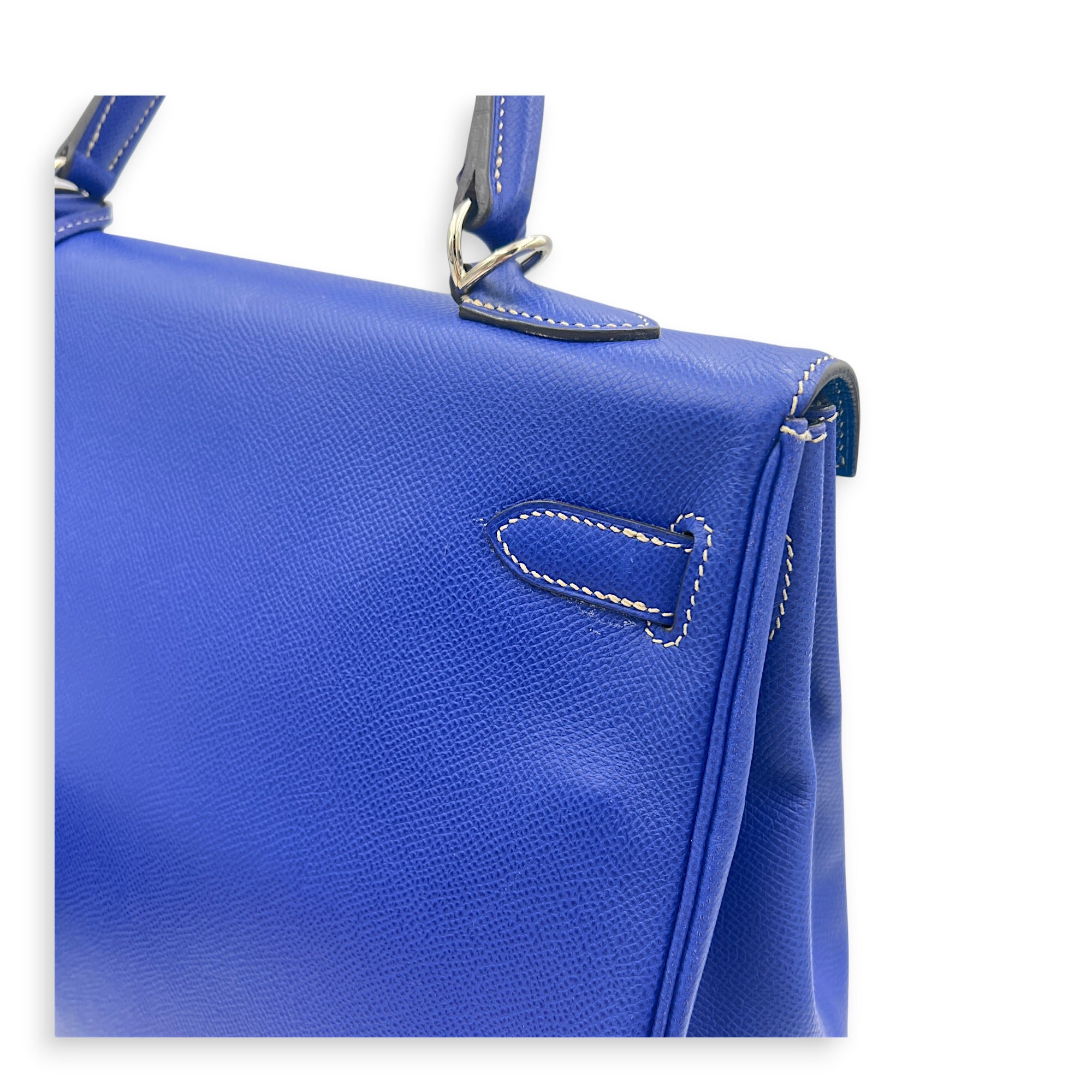 Kelly Blue Electric/Mykonos in Epsom, Palladium hardware