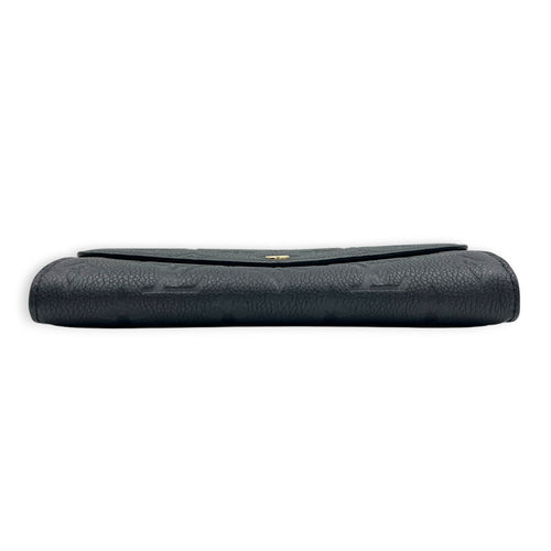 Sarah Wallet Black in Monogram Empreinte Leather, Gold hardware