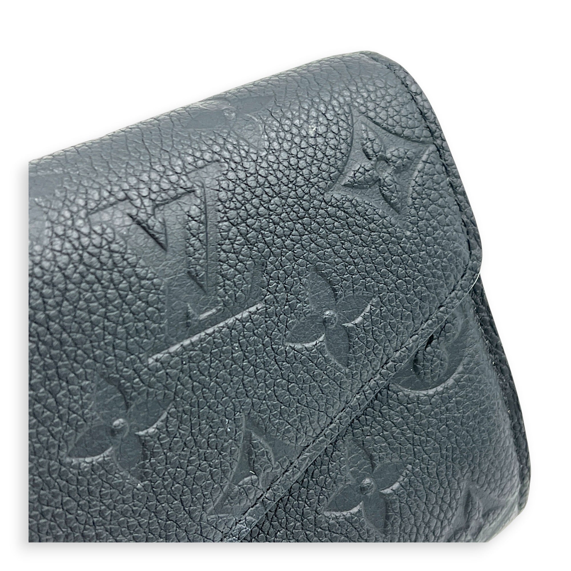 Sarah Wallet Black in Monogram Empreinte Leather, Gold hardware