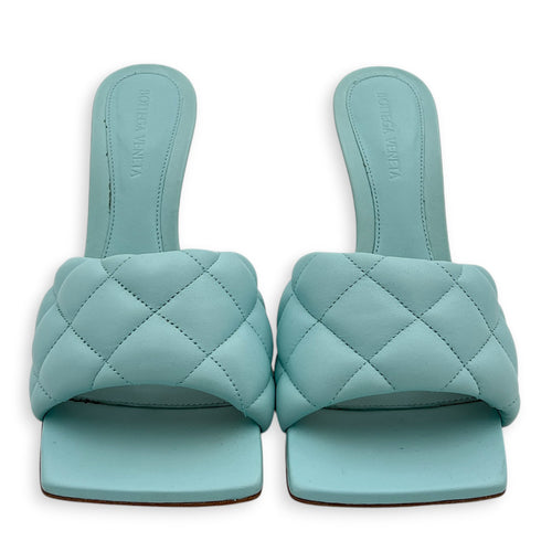 Padded 37.5 Blue Heels in Lambskin