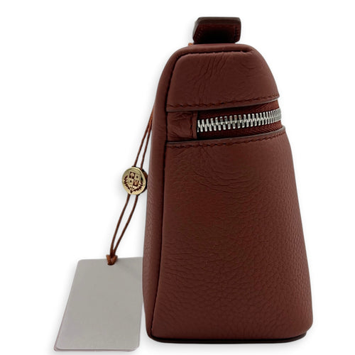 Extra Pocket L19 Kummel Top Handle Bag in Calfskin, Silver hardware