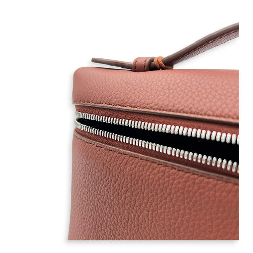 Extra Pocket L19 Kummel Top Handle Bag in Calfskin, Silver hardware