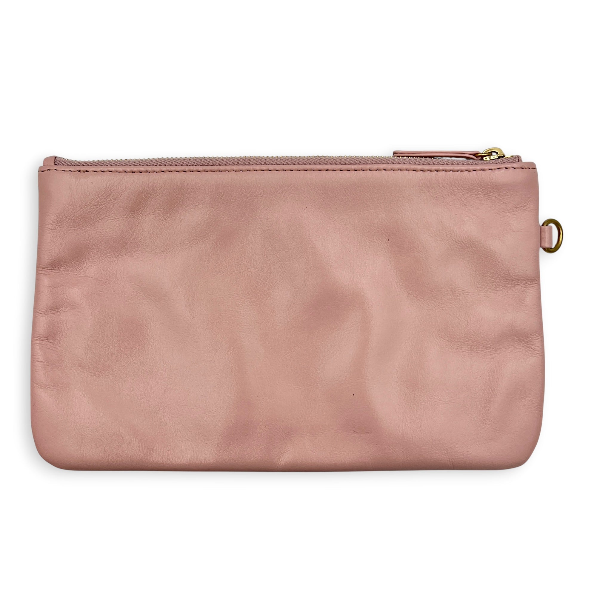 22 Tote Shoulder Bag Light Pink in Calfskin, Gold hardware