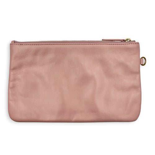 22 Tote Shoulder Bag Light Pink in Calfskin, Gold hardware