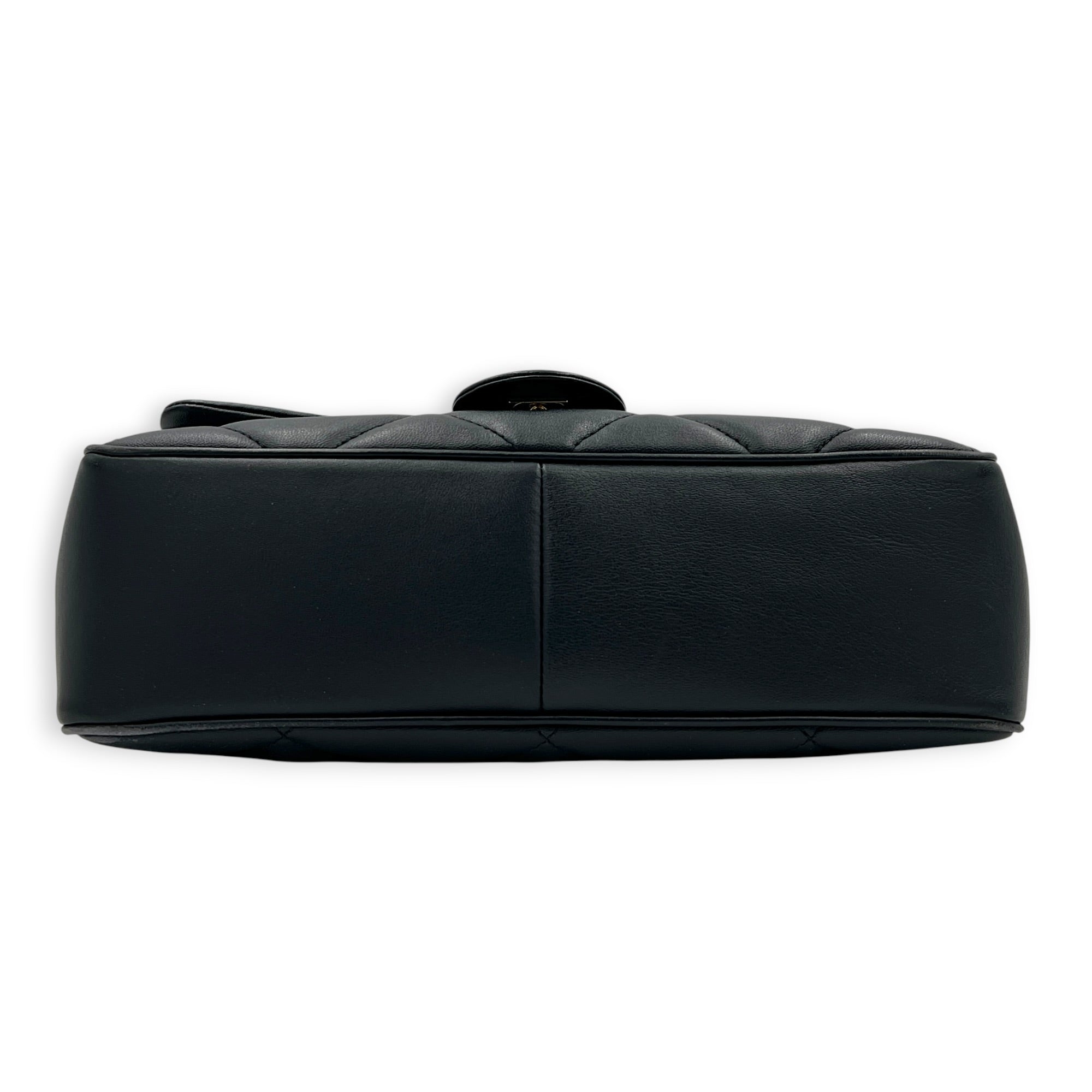 CC Top Handle Bag Blue in Calfskin, Gold hardware