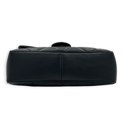 CC Top Handle Bag Blue in Calfskin, Gold hardware