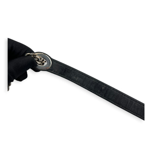 Lady Dior Top Handle Bag Mini Black in Lambskin, Silver hardware