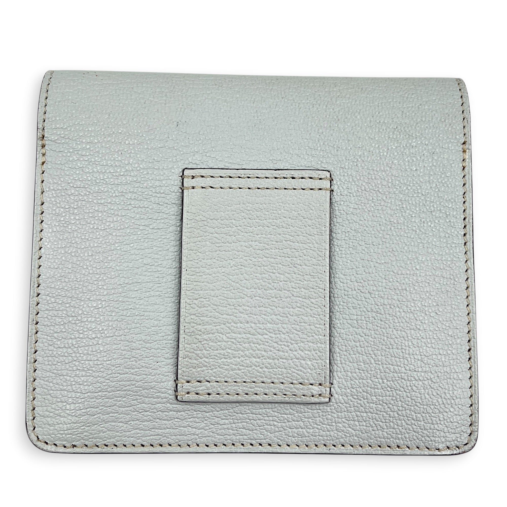 Roulis Slim Blue Glacier in Chevre Leather, Gold hardware