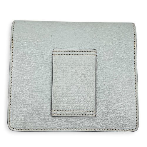 Roulis Slim Blue Glacier in Chevre Leather, Gold hardware