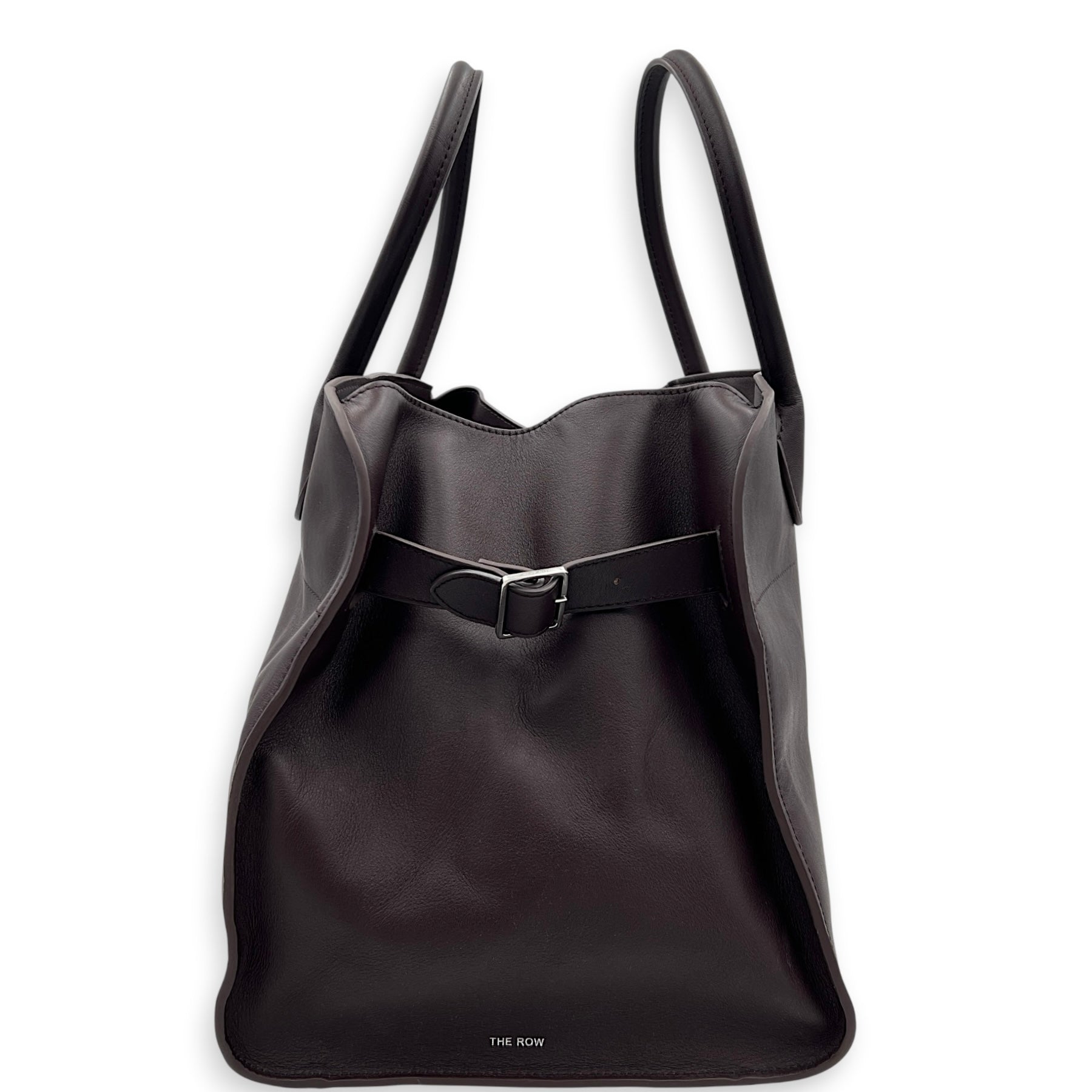 Margaux Top Handle Bag Burgundy in Calfskin, Silver hardware