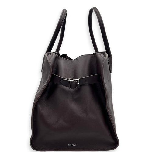 Margaux Top Handle Bag Burgundy in Calfskin, Silver hardware