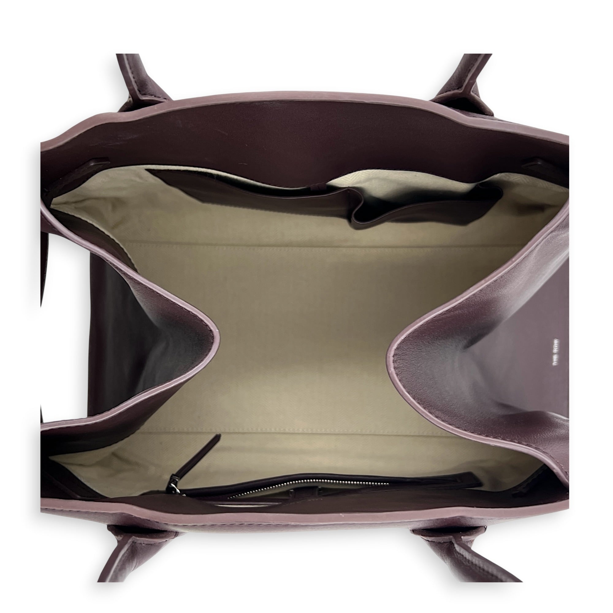 Margaux Top Handle Bag Burgundy in Calfskin, Silver hardware
