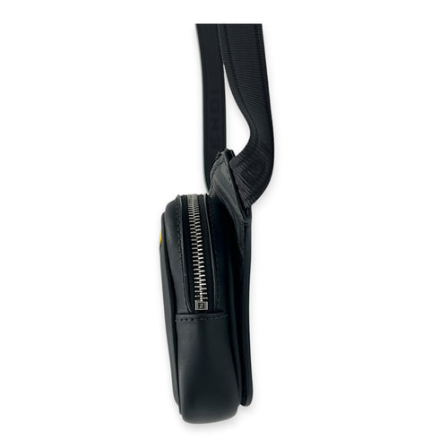 Diagonal FF Grey Belt Bag in Coated Canvas, Silver hardware