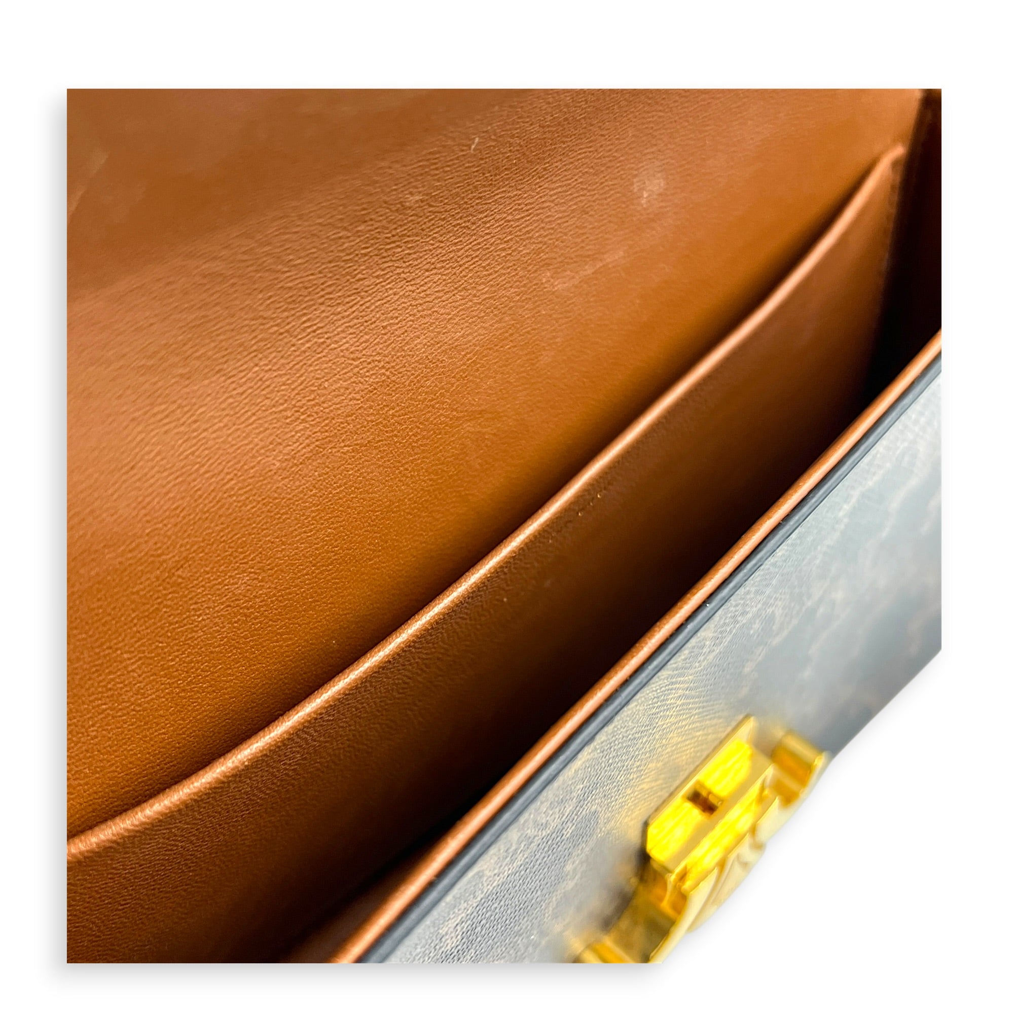 Triomphe Shoulder Bag Brown