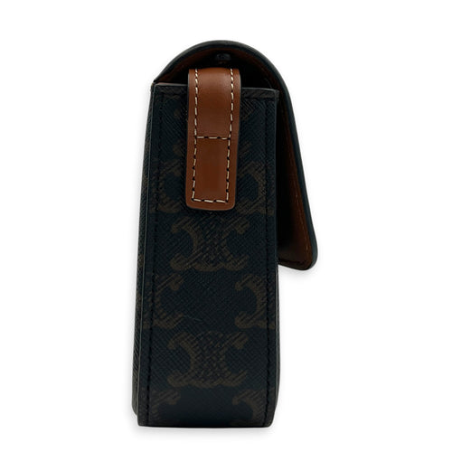 Triomphe Shoulder Bag Brown