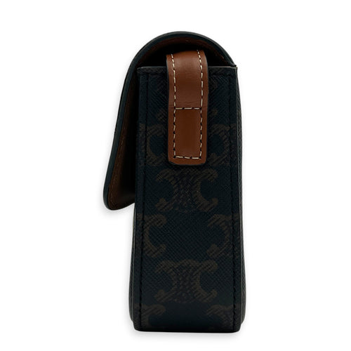 Triomphe Shoulder Bag Brown