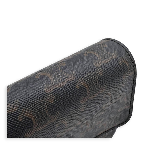 Triomphe Shoulder Bag Brown