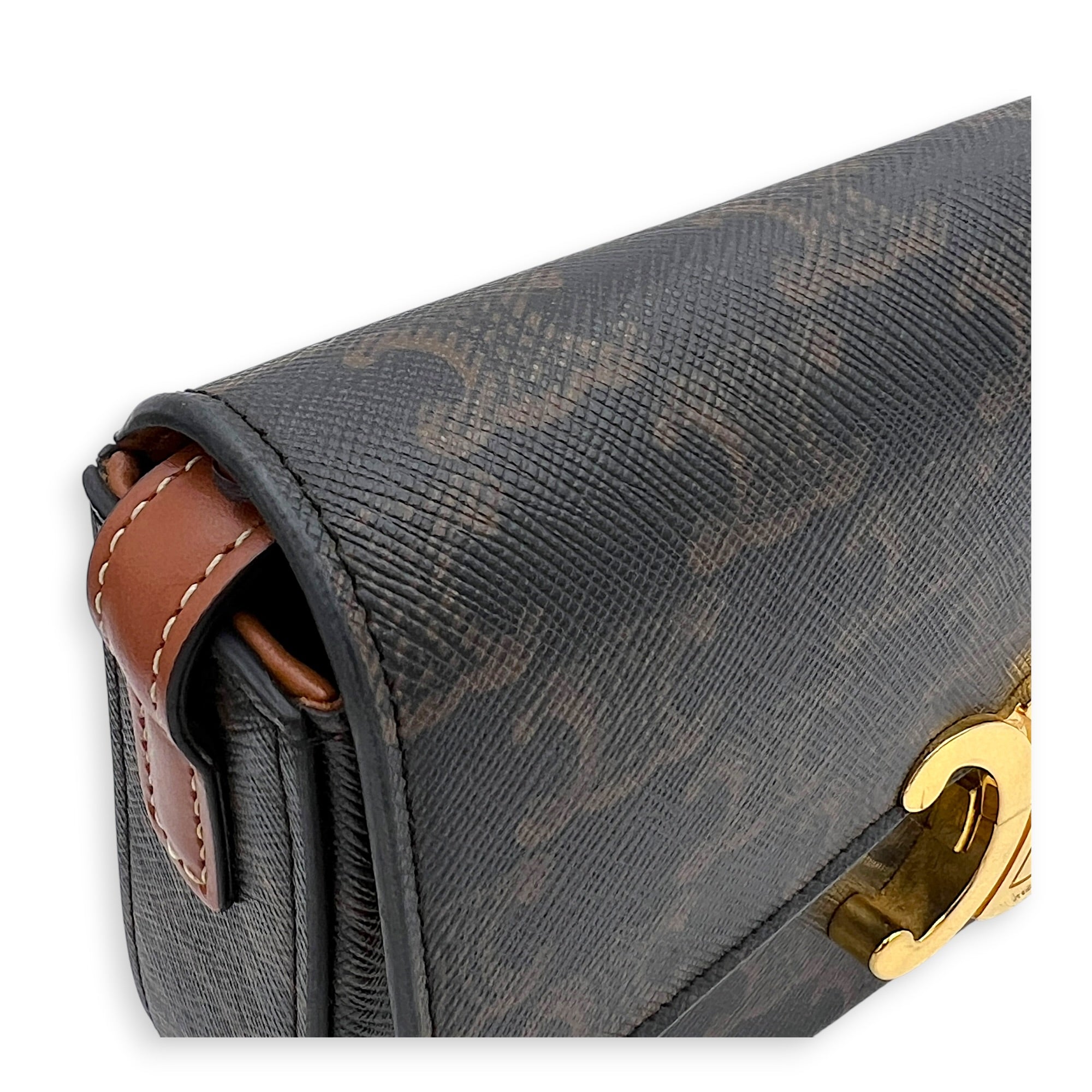 Triomphe Shoulder Bag Brown