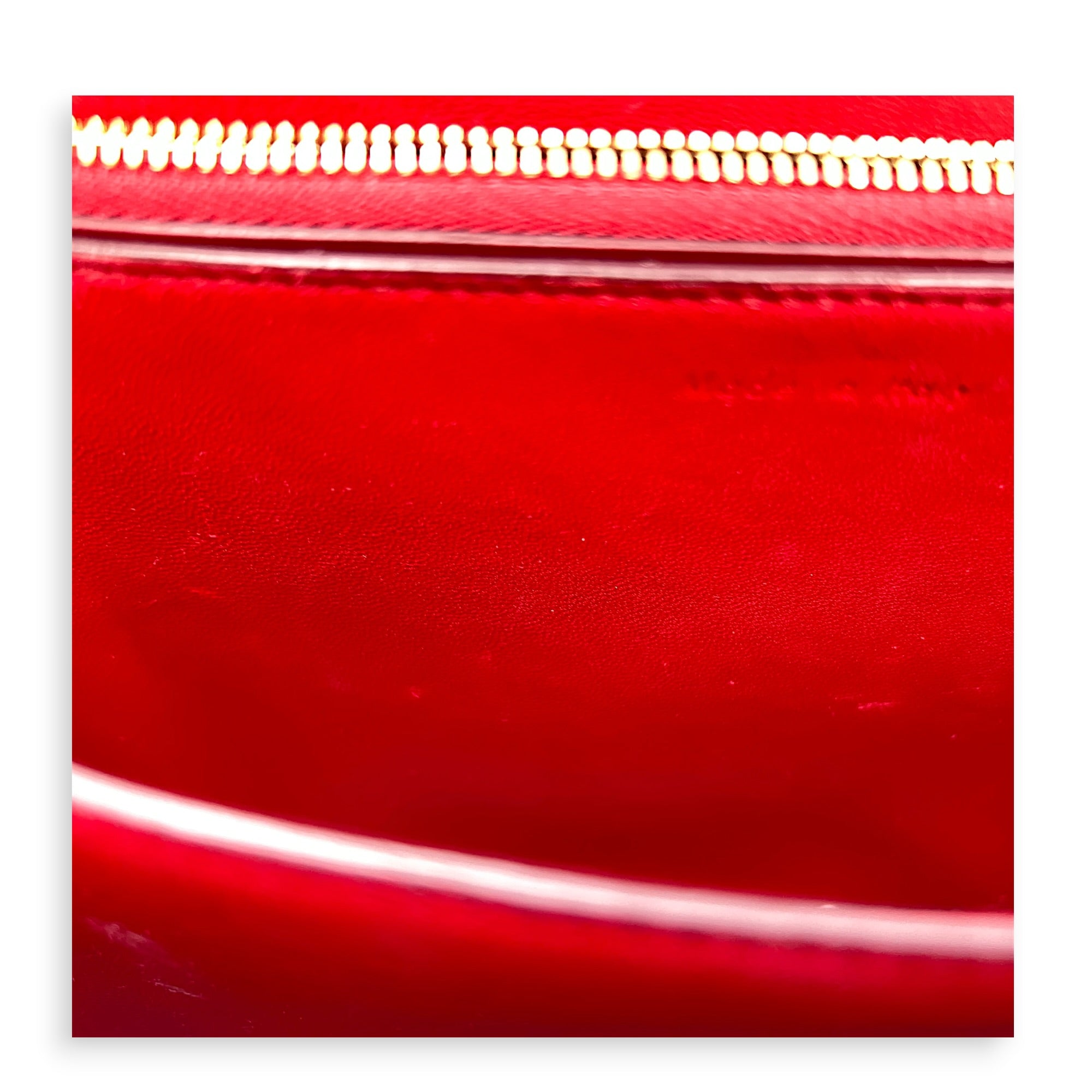 Box Shoulder Bag Red, Gold hardware