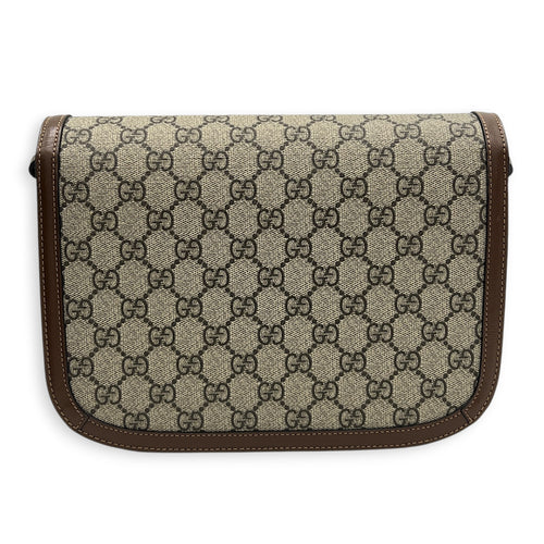 Horsebit 1955 Shoulder Bag Small Beige Ebony, Gold hardware