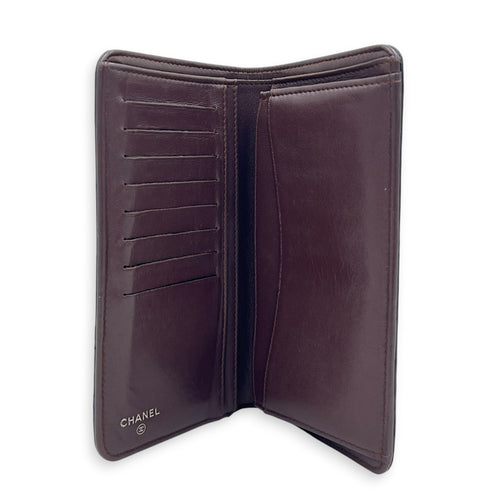 CC Wallet Black in Lambskin, Silver hardware