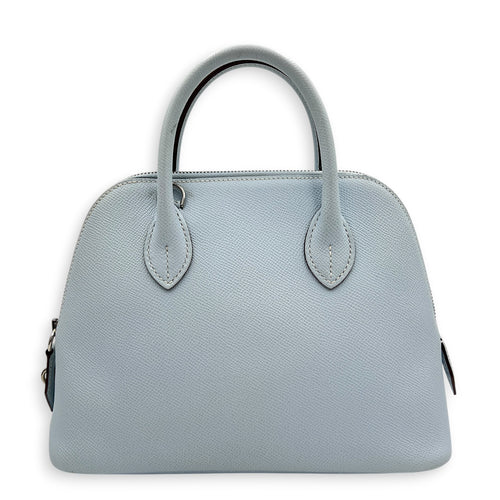 Bolide 25 Bleu Brume Top Handle Bag in Epsom, Palladium hardware