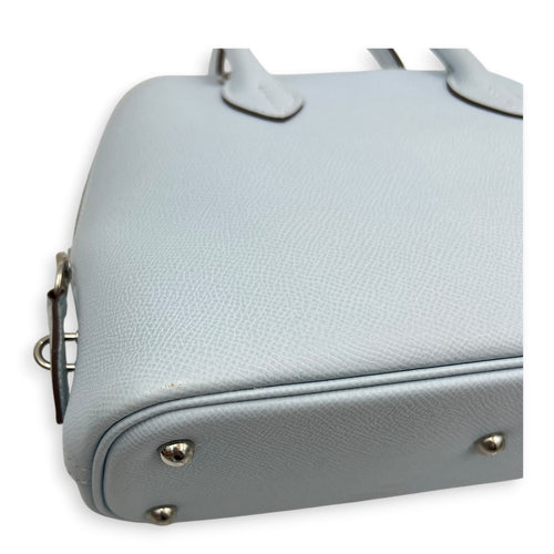 Bolide 25 Bleu Brume Top Handle Bag in Epsom, Palladium hardware