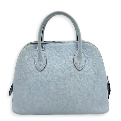 Bolide 25 Bleu Brume Top Handle Bag in Epsom, Palladium hardware