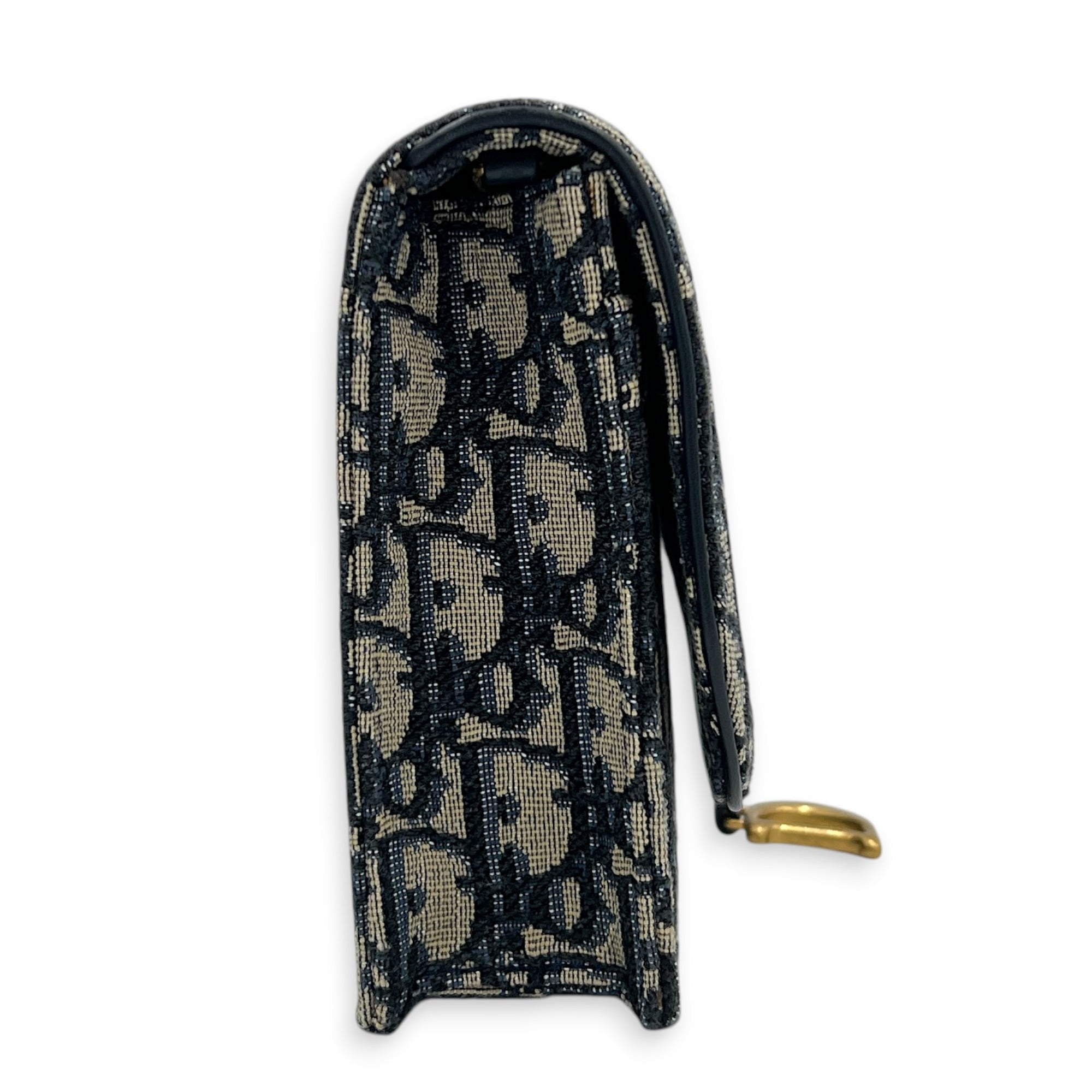 Oblique Shoulder Bag Beige and Black Dior Oblique Jacquard in Jacquard, Gold hardware