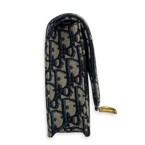 Oblique Shoulder Bag Beige and Black Dior Oblique Jacquard in Jacquard, Gold hardware