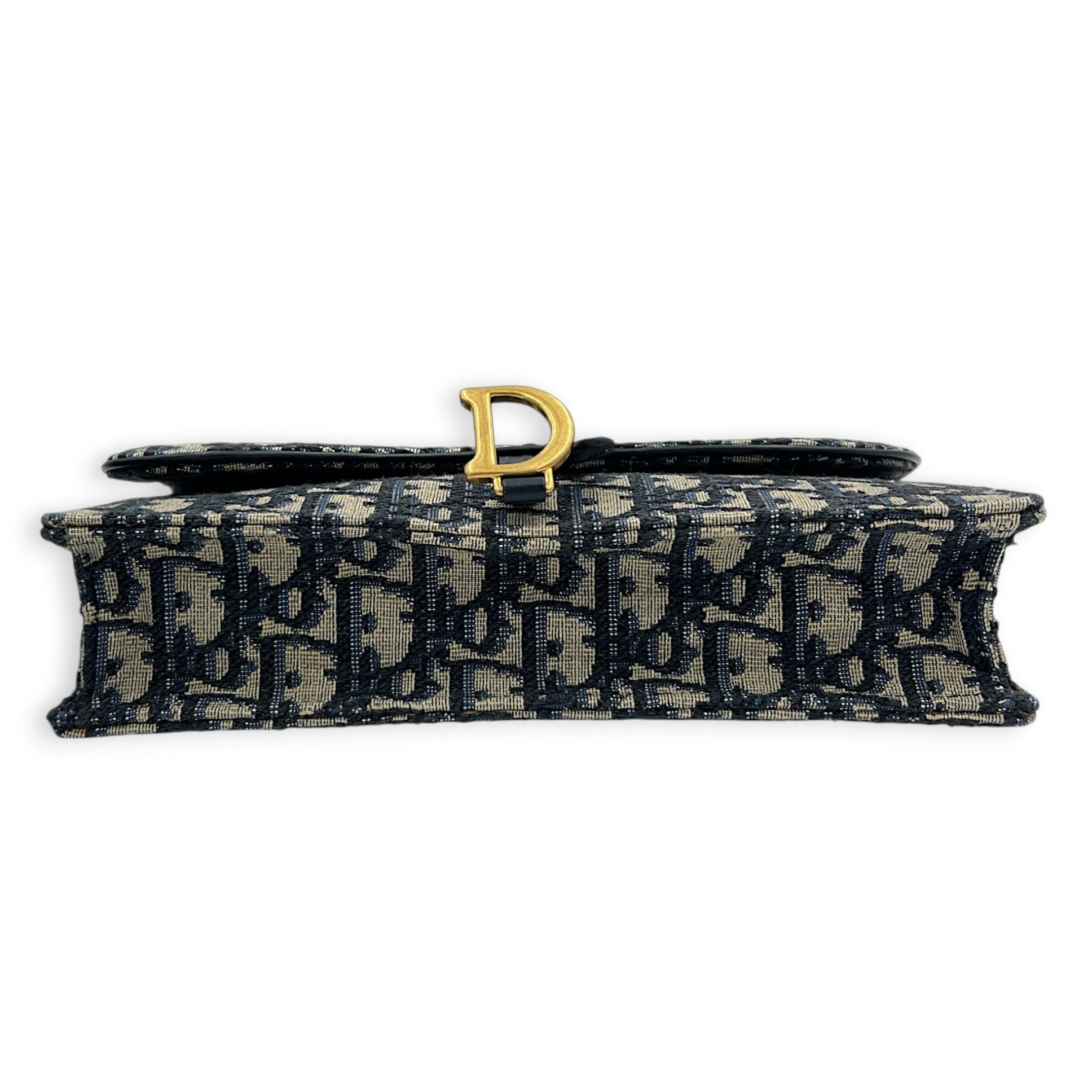 Oblique Shoulder Bag Beige and Black Dior Oblique Jacquard in Jacquard, Gold hardware