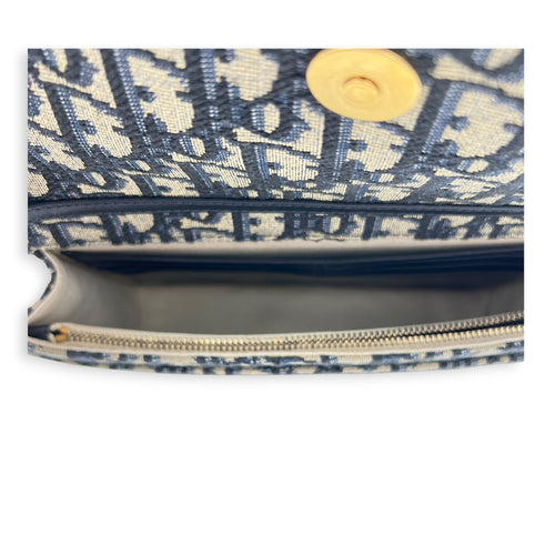 Oblique Shoulder Bag Beige and Black Dior Oblique Jacquard in Jacquard, Gold hardware