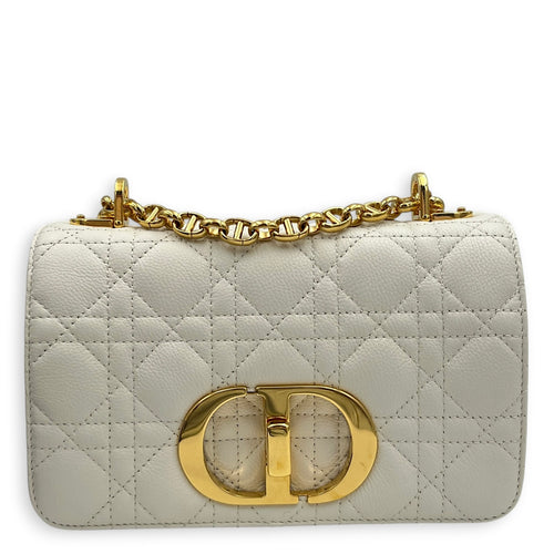 30 Montaigne Shoulder Bag Latte, Gold hardware