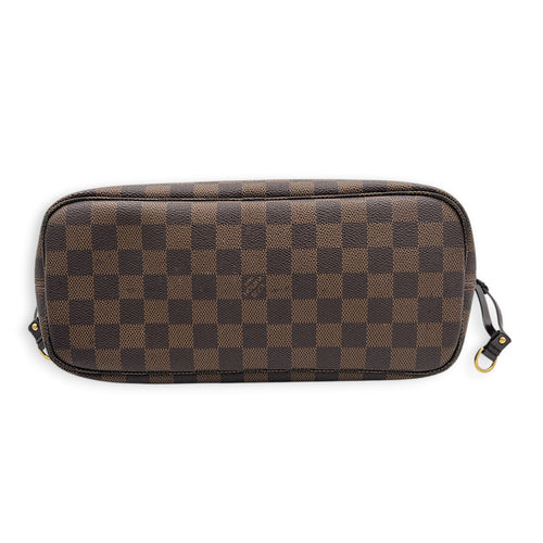 Neverfull Tote Bag PM Ebene in Coated Canvas, Gold hardware