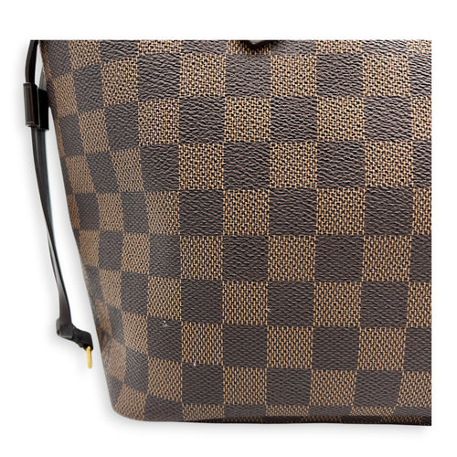 Neverfull Tote Bag PM Ebene in Coated Canvas, Gold hardware