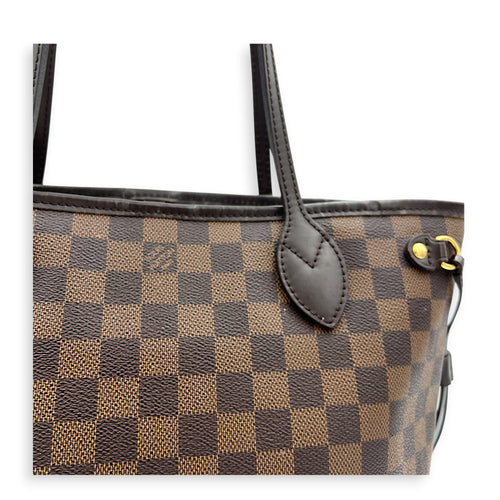 Neverfull Tote Bag PM Ebene in Coated Canvas, Gold hardware